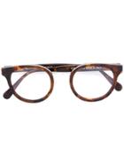 Retrosuperfuture Round Frame Glasses - Brown
