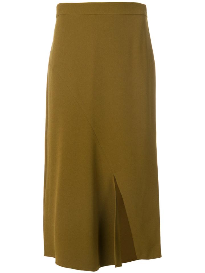 Tibi Split Hem Skirt - Green