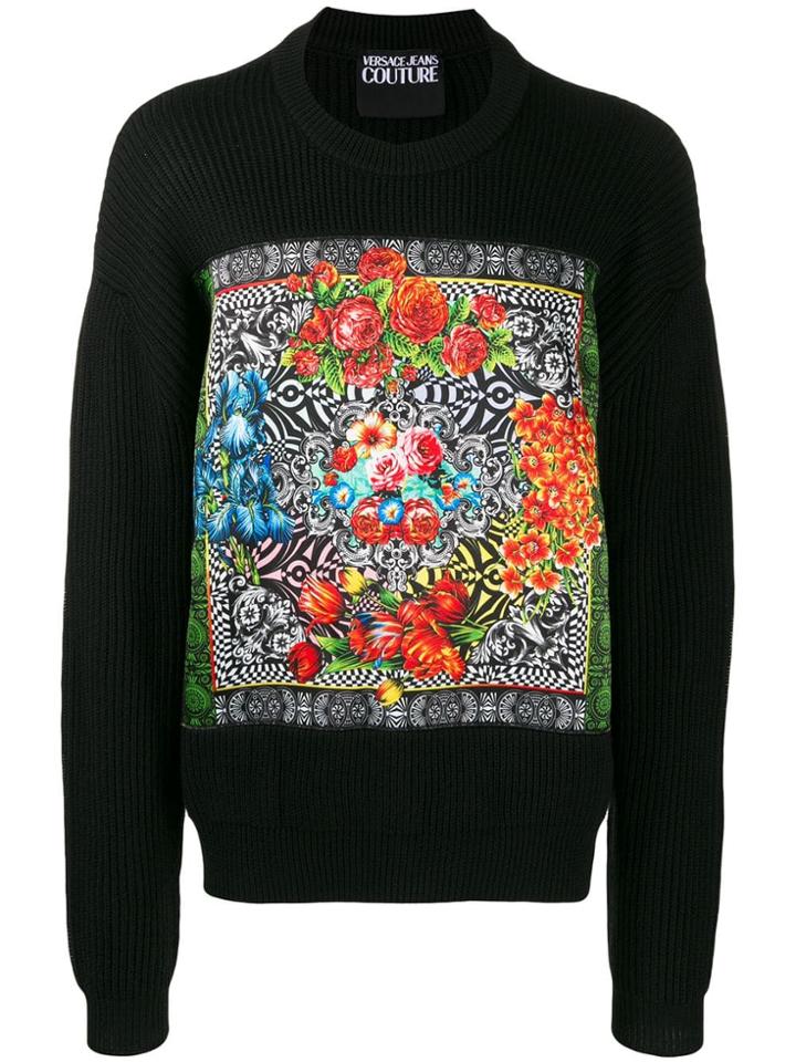 Versace Jeans Couture Printed Sweatshirt - Black
