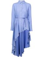 Palmer / Harding Asymmetric Button Shirt - Blue