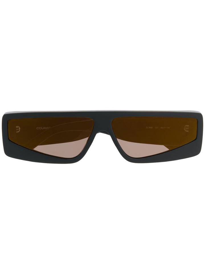 Courrèges Eyewear Square Tinted Sunglasses - Black