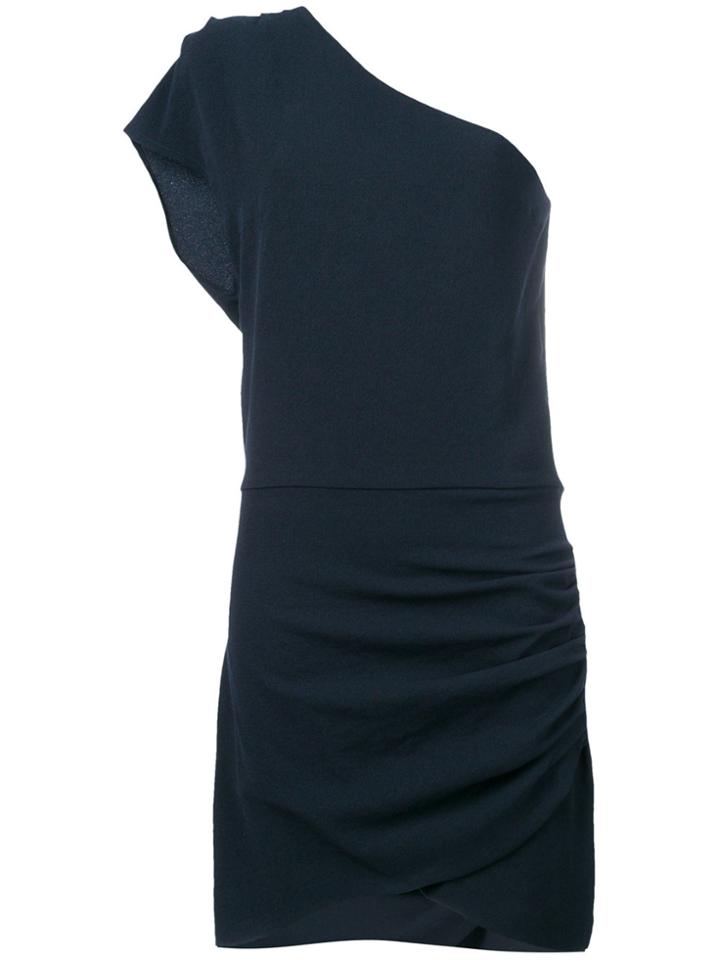 Iro Davov One Shoulder Dress - Blue
