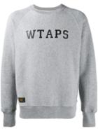 Wtaps 'design 01' Sweatshirt, Men's, Size: Large, Grey, Cotton