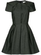 Dice Kayek Structured Denim Mini Dress - Black