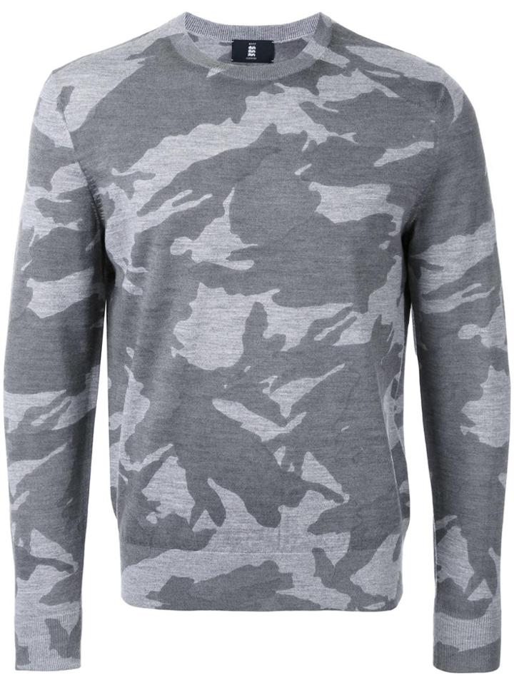 Kent & Curwen Camouflage Slim-fit Jumper - Grey