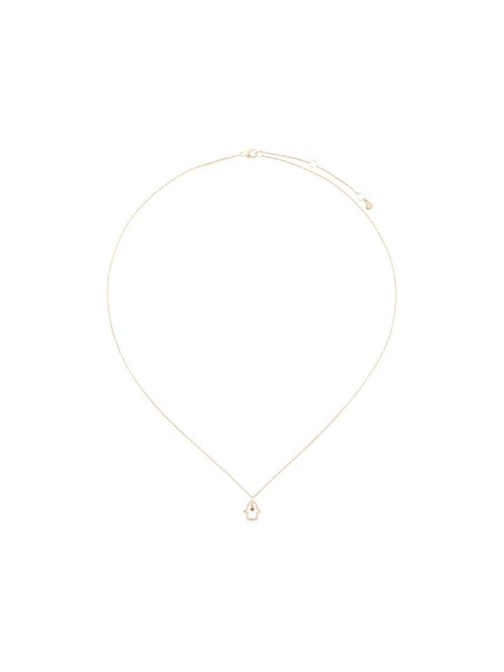 Astley Clarke 'hamsa Fine Biography' Pendant Necklace, Women's, Yellow/orange