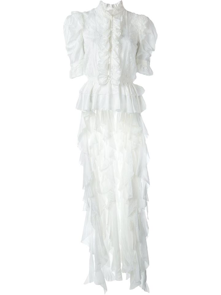 Faith Connexion Ruffled Lace Tail Blouse