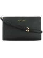 Michael Michael Kors 'jet Set Travel' Convertible Clutch - Black