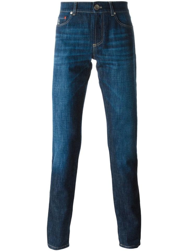 Brunello Cucinelli Straight Leg Jeans - Blue