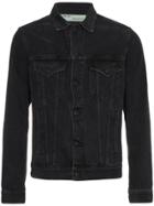 Off-white Fire Tape Denim Jacket - Black
