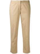 Michael Michael Kors Straight Cropped Trousers - Nude & Neutrals