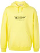Givenchy Street Casting Logo Print Hoodie - Yellow