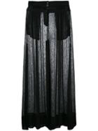 Ann Demeulemeester Geza Skirt, Women's, Size: 36, Black, Cotton/linen/flax