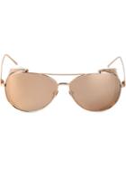 Linda Farrow '255' Aviator Sunglasses