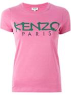 Kenzo Kenzo Paris T-shirt, Women's, Size: Large, Pink/purple, Cotton