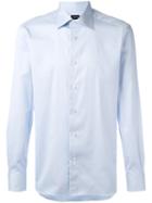 Ermenegildo Zegna - Curved Hem Shirt - Men - Cotton - 39, Blue, Cotton