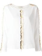 By Malene Birger Pin Trim Detail Long Sleeved Top
