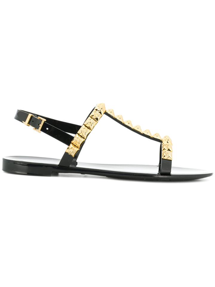 Stuart Weitzman Rockstud Sandals - Black