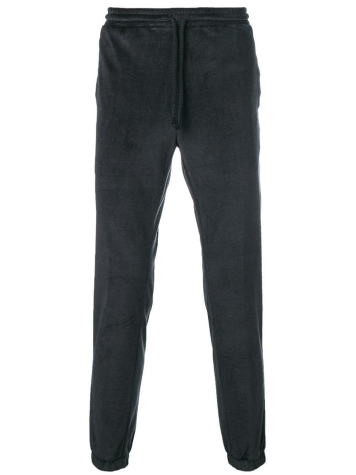 Daniele Alessandrini Velvet Track Trousers - Black