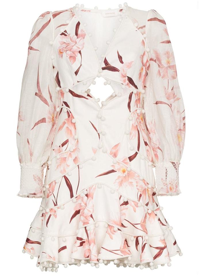 Zimmermann Zmrmn Corsage Bauble Mini Drs Vn Bll Ls - White