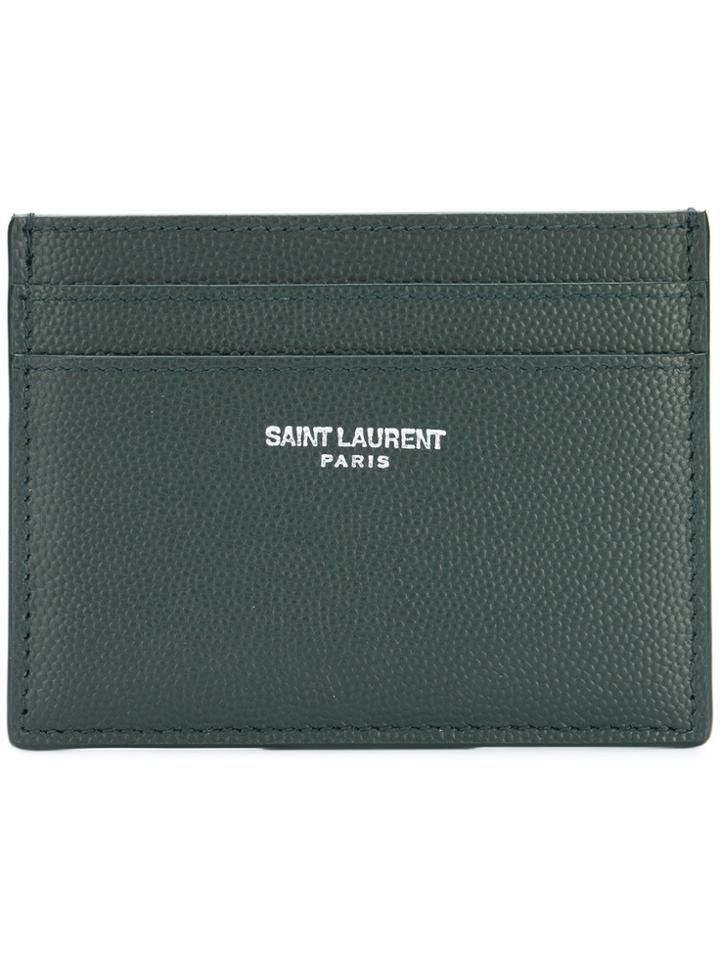 Saint Laurent Logo Cardholder - Green