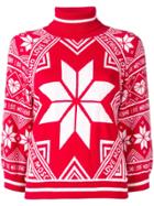Love Moschino Intarsia Knit Jumper - Red
