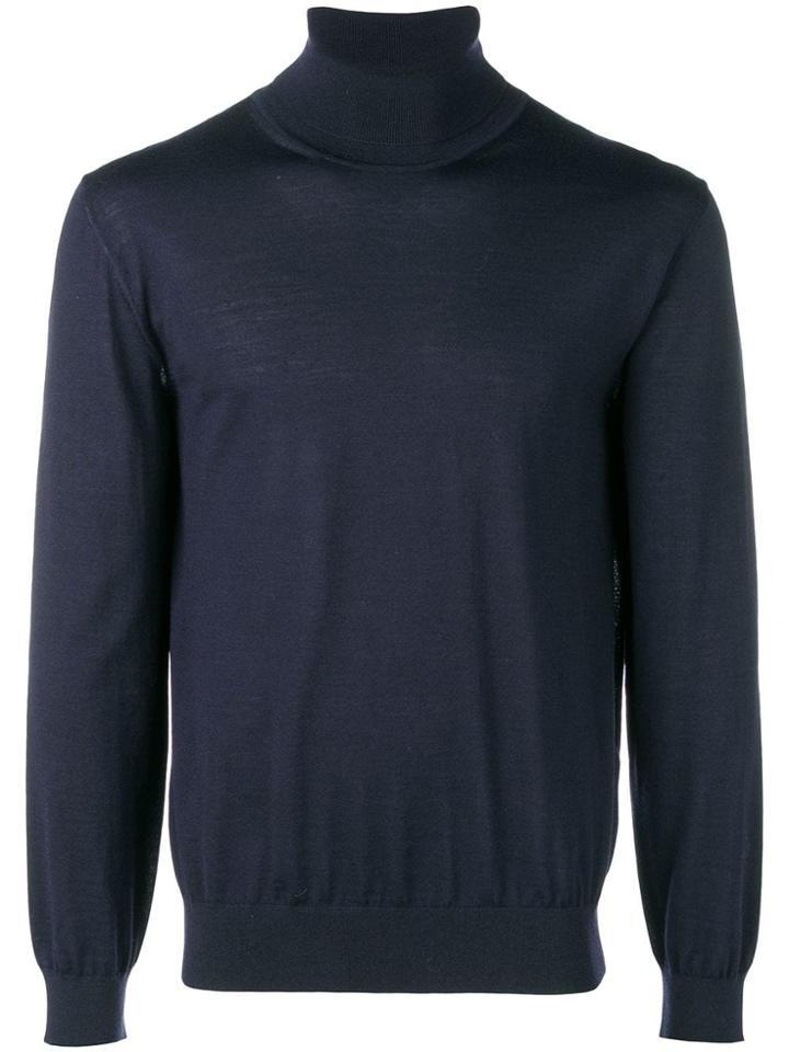 Z Zegna Perfectly Fitted Sweater - Blue