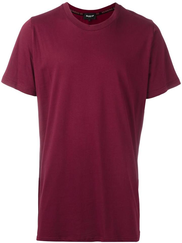 Numero00 00 Print T-shirt, Men's, Size: Large, Pink/purple, Cotton