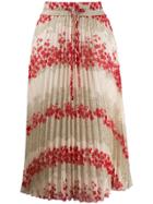 Red Valentino High-waist Floral Printed Skirt - Neutrals