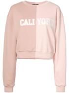 Cynthia Rowley Cali York Split Sweatshirt - Pink
