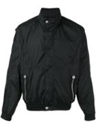 Versus Roll Neck Jacket, Men's, Size: 52, Black, Nylon/spandex/elastane/polyester