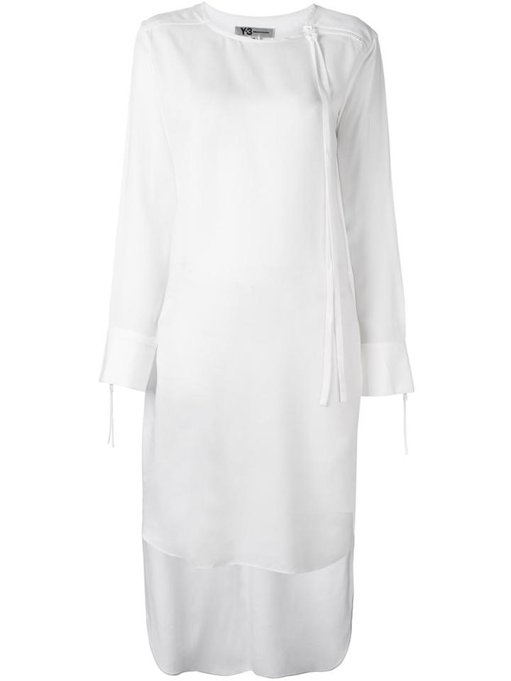 Y-3 Tencel Dress, Women's, Size: Xxs, White, Tencel