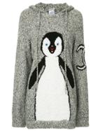 Chanel Vintage Knitted Penguin Hoodie - Grey