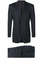 Canali Formal Checked Suit - Blue
