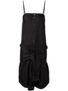 T By Alexander Wang Knotted Sleeves Detail Dress