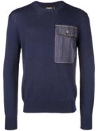 Dsquared2 Denim Pocket Jumper - Blue