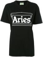 Aries - Logo Printed T-shirt - Women - Cotton - 2, Women's, Black, Cotton
