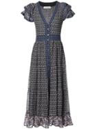 Ulla Johnson Button-front Midi Dress, Women's, Size: 8, Blue, Silk