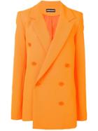 House Of Holland Double-breasted Fitted Coat - Orange