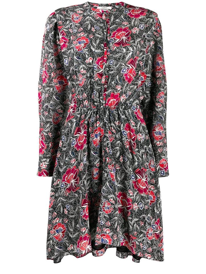Isabel Marant Étoile Yandra Floral Print Dress - Black