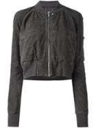 Rick Owens Cropped Bomber Jacket - Grey