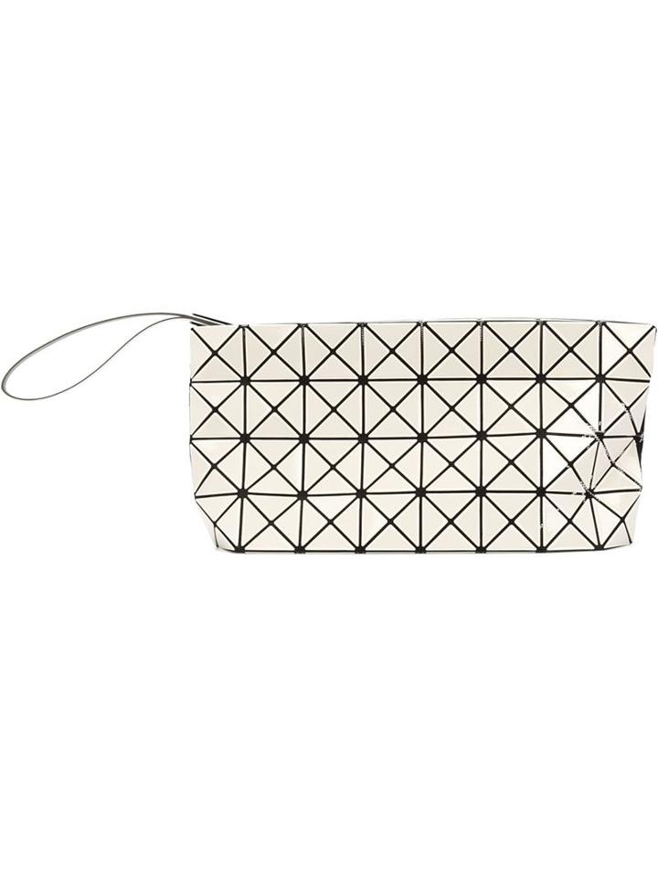 Bao Bao Issey Miyake Mini Prism Basic Clutch, Women's, White, Pvc