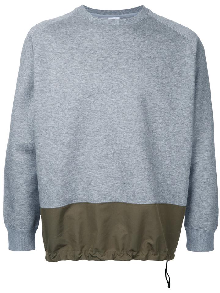 En Route - Drawstring Hem Sweatshirt - Men - Cotton - 1, Grey, Cotton