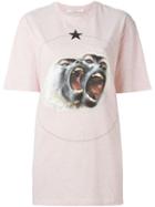 Givenchy Monkey Brothers Printed T-shirt, Women's, Size: Xs, Pink/purple, Cotton