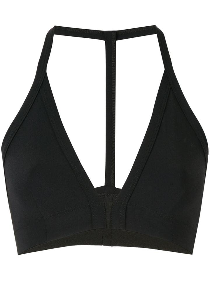 Rick Owens V-neck Bikini Top - Black