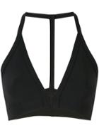 Rick Owens V-neck Bikini Top - Black
