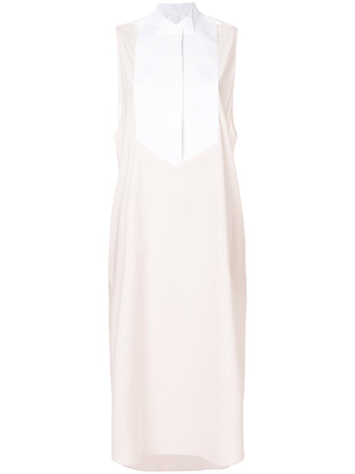 Mm6 Maison Margiela Contrast Flared Midi Dress - Pink & Purple