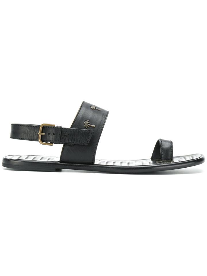Tomas Maier Toe Ring Sandal - Black