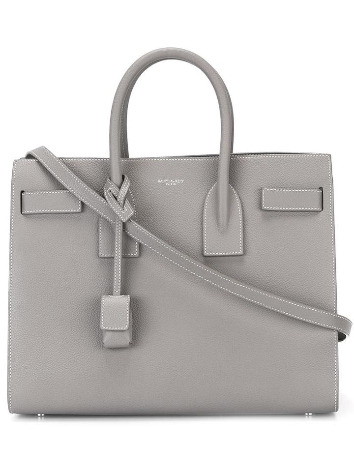 Saint Laurent - Small Sac De Jour Tote - Women - Leather - One Size, Women's, Grey, Leather