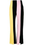 George Keburia Straight Striped Trousers - Pink